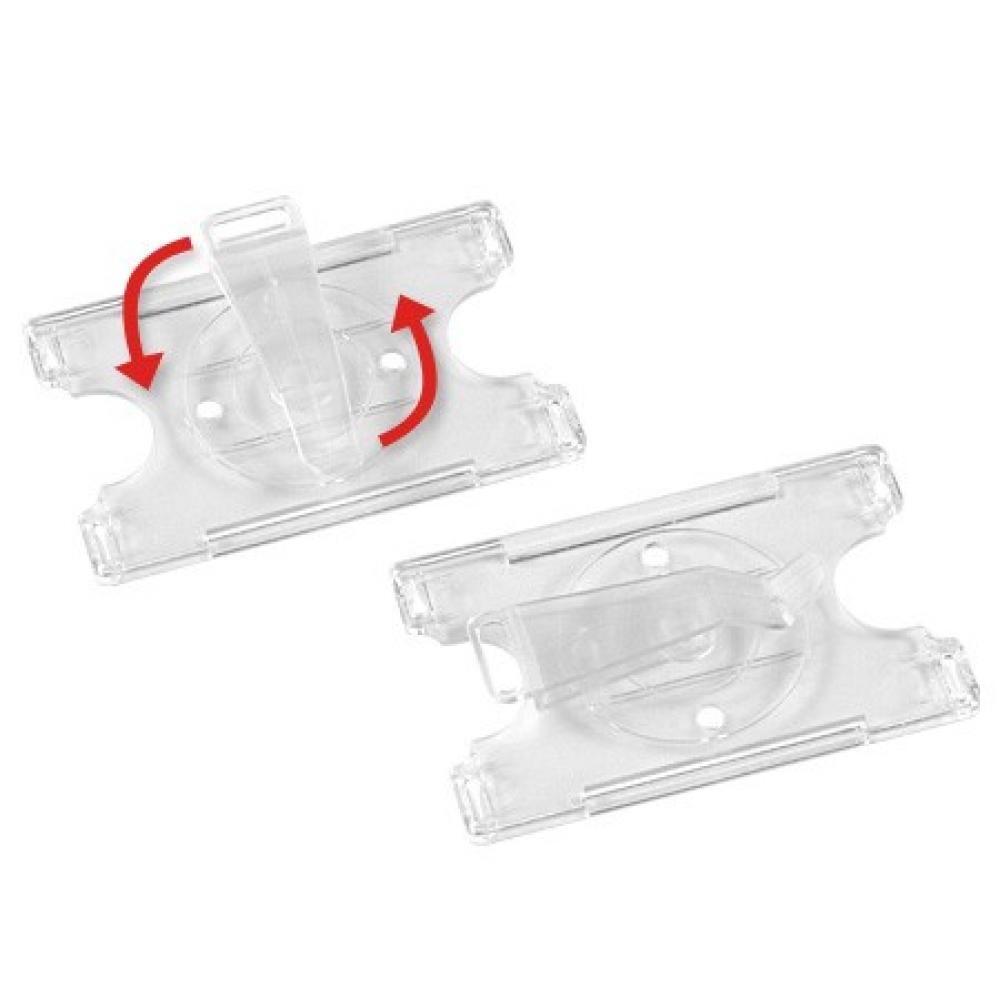 Porta Credencial Giratorio con Clip